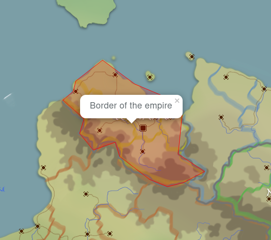 Map marker polygon